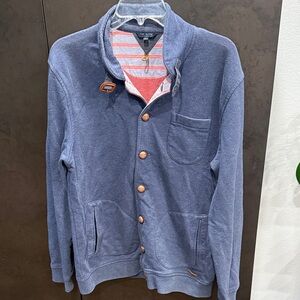 Ted Baker Blue Jacket with Brown Accents